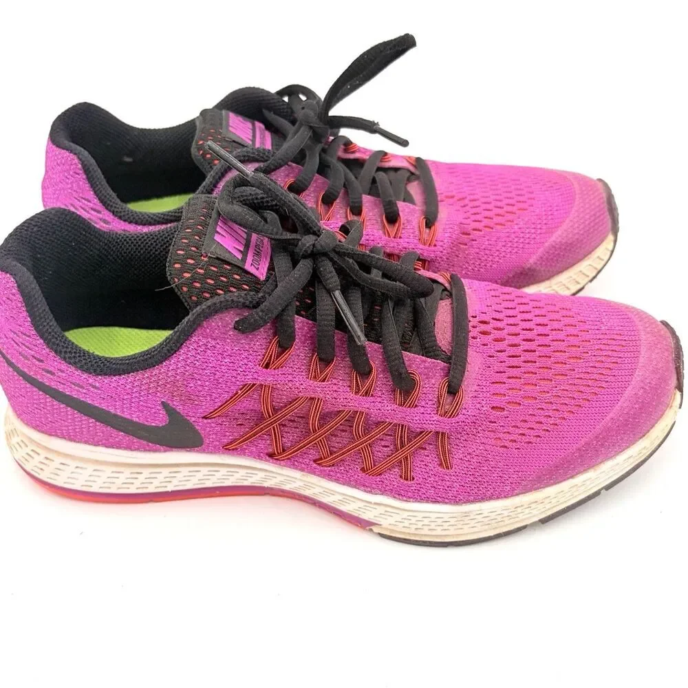 Nike Zoom Pegasus 32 Shoes Youth 5.5Y Pink Black Running 759972-508